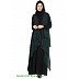 Shrug abaya- Black-Green Shrug abaya- Black-Green